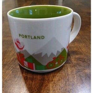 Starbucks Portland You Are Here Collection Series Coffee Mug Cup 14 Oz 2015
